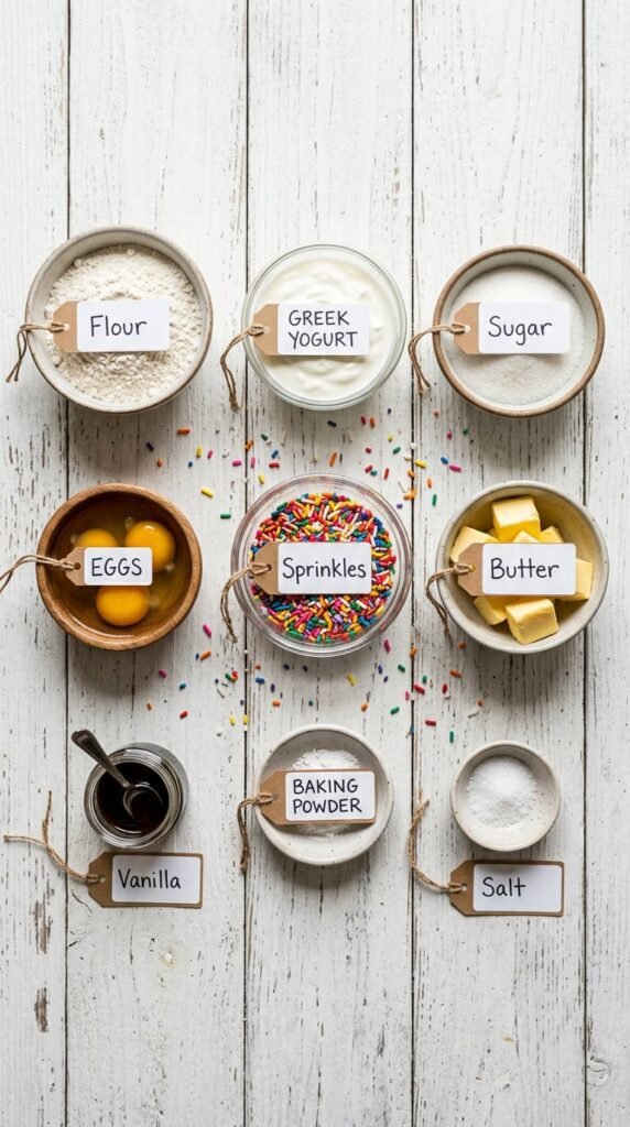 Mini Funfetti Yogurt Muffins