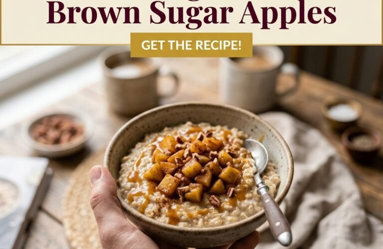 Creamy Vanilla Porridge with Brown Sugar Apples