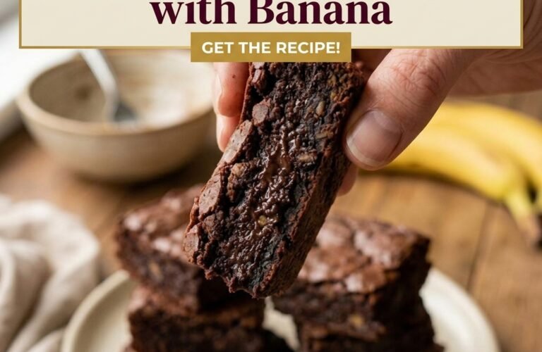 3 Ingredient Brownies with Banana