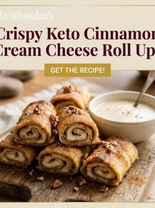 Crispy Keto Cinnamon Cream Cheese Roll Ups