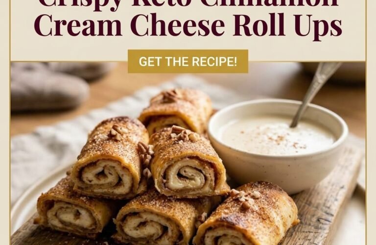 Crispy Keto Cinnamon Cream Cheese Roll Ups