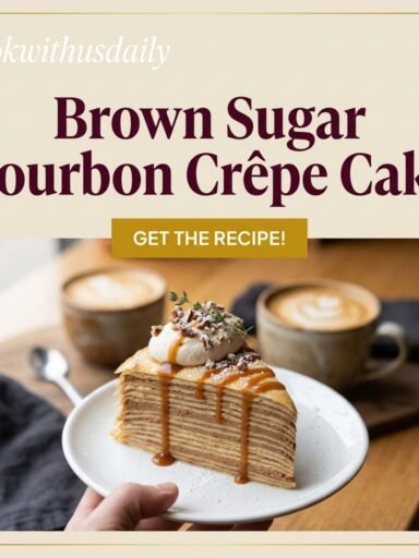 Brown Sugar Bourbon Crêpe Cake