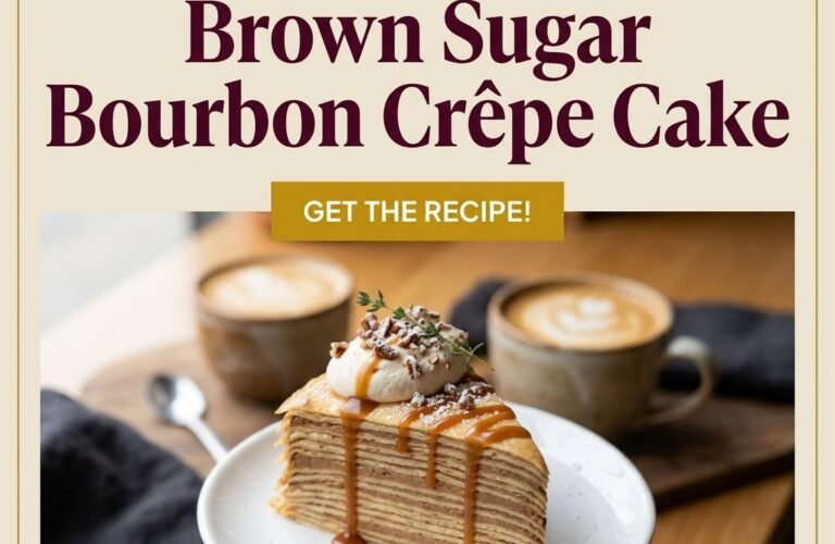Brown Sugar Bourbon Crêpe Cake
