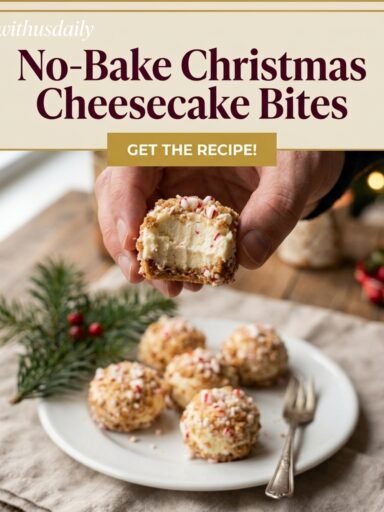 No-Bake Christmas Cheesecake Bites