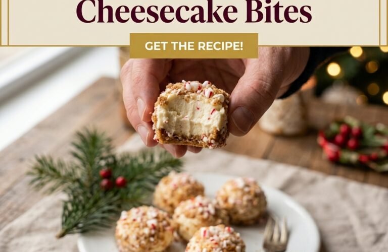 No-Bake Christmas Cheesecake Bites