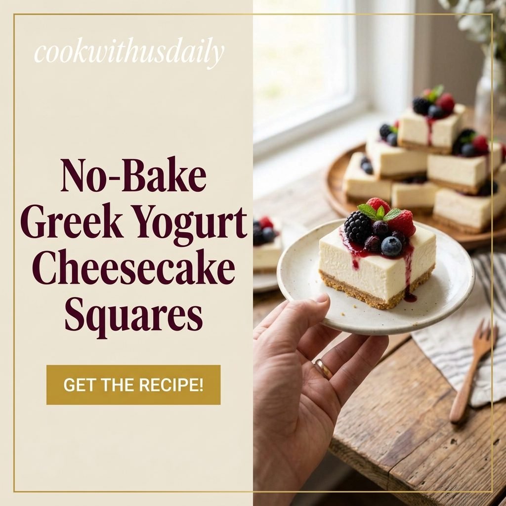 Greek Yogurt Cheesecake Squares