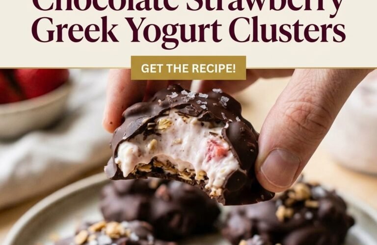 Chocolate Strawberry Greek Yogurt Clusters