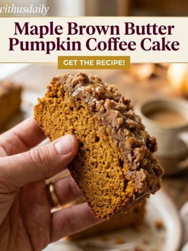 Maple Brown Butter Pumpkin Coffee Cake