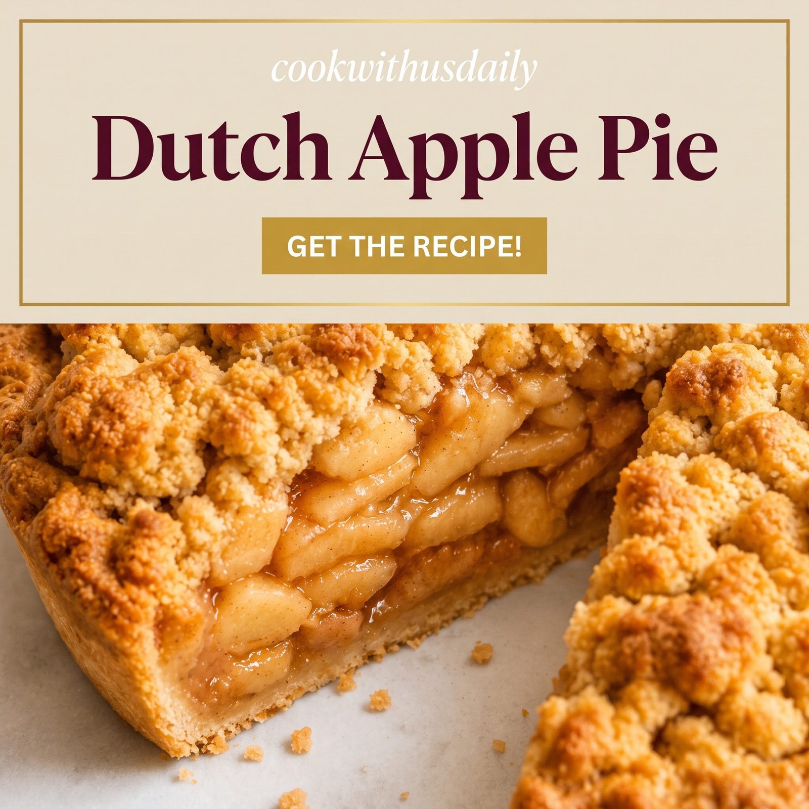 Dutch Apple Pie with Buttery Crumb Topping