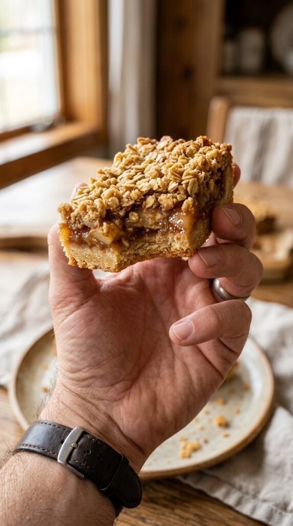 Apple Crisp Shortbread Bars