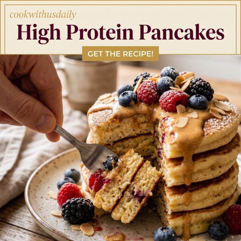High Protein Pancakes (Easy Pancake Recipe)
