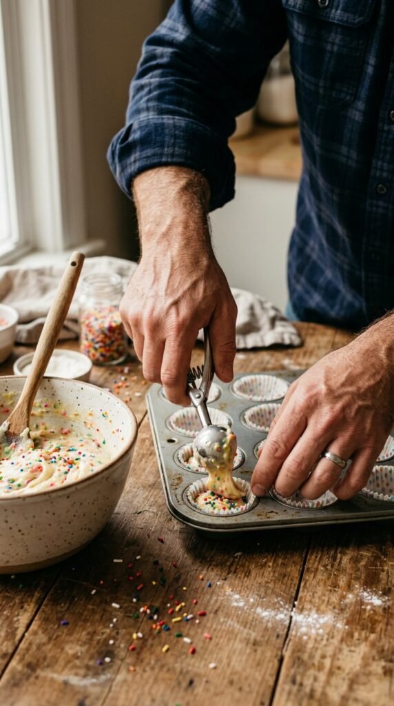 Mini Funfetti Yogurt Muffins