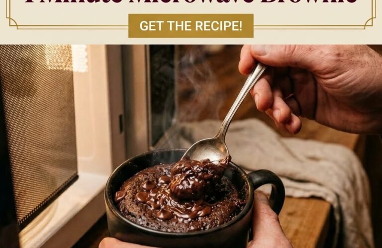 1 Minute Microwave Brownie
