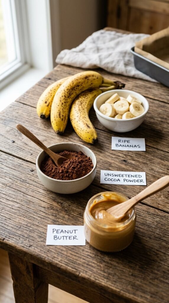 3 Ingredient Brownies with Banana