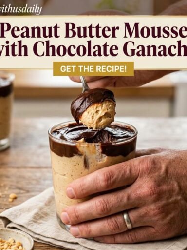 Peanut Butter Mousse with Chocolate Ganache