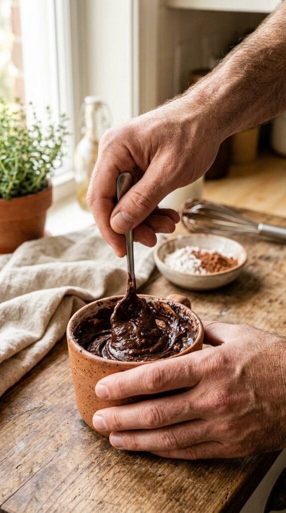 1 Minute Microwave Brownie