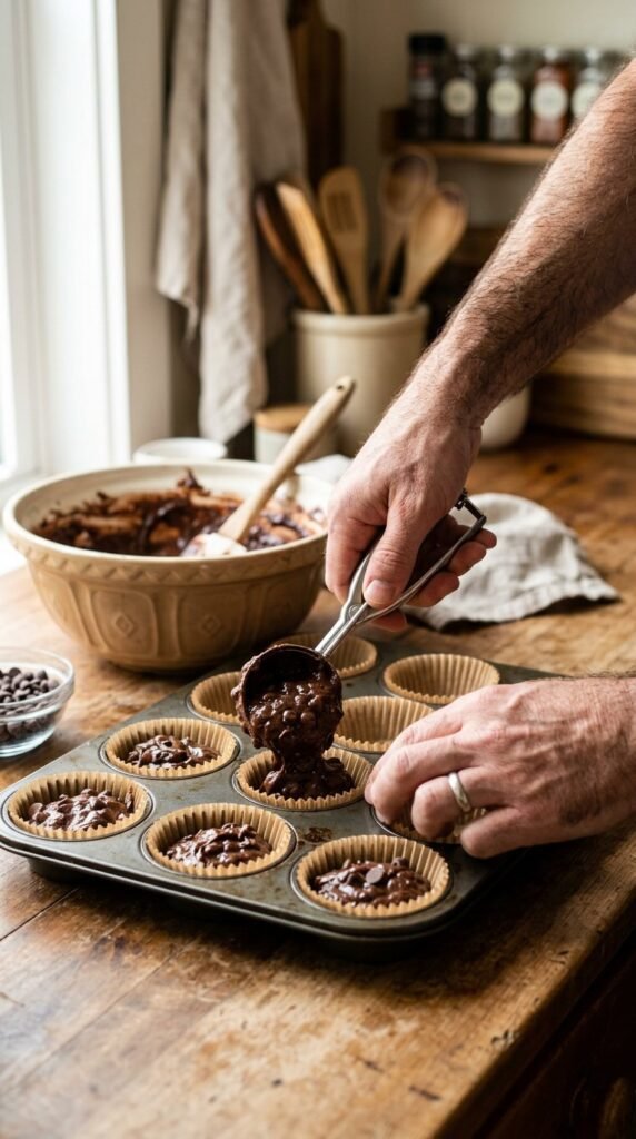 Chocolate Spinach Muffins