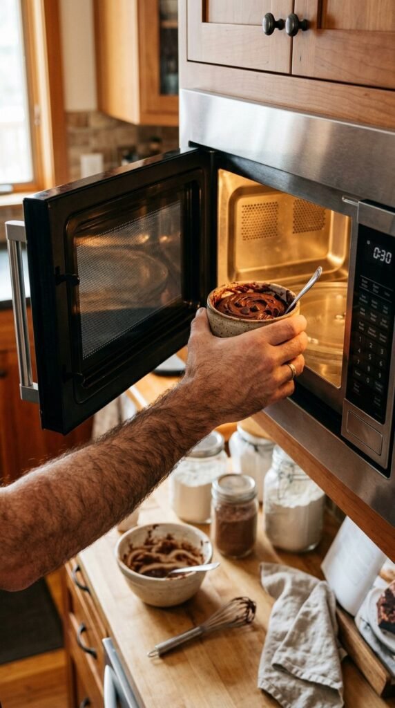 1 Minute Microwave Brownie