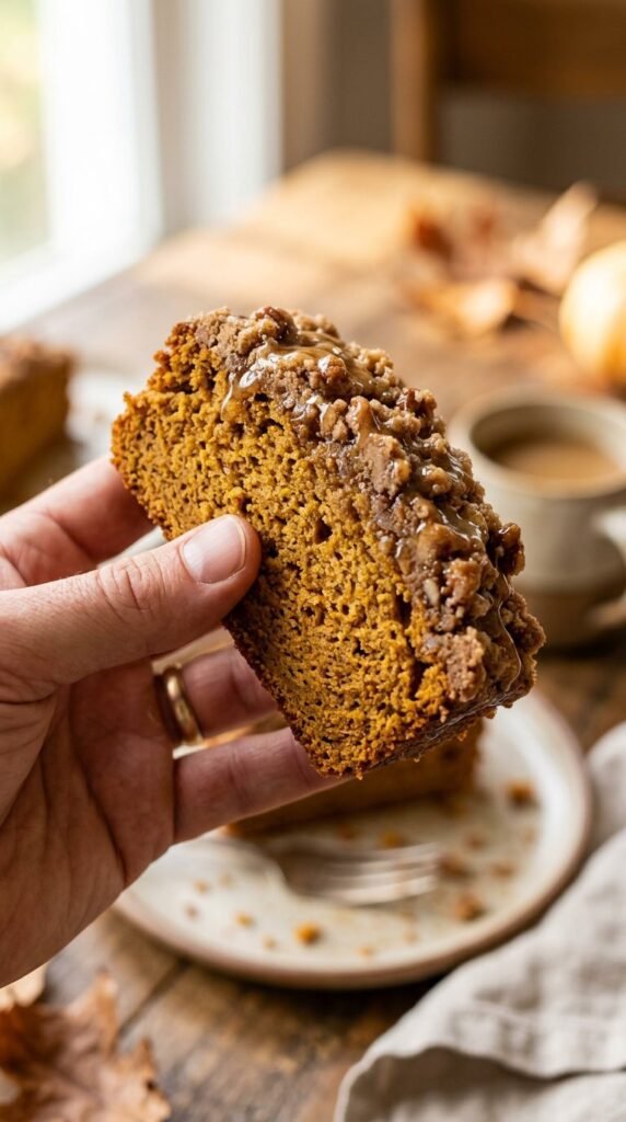 Maple Brown Butter Pumpkin Coffee Cake