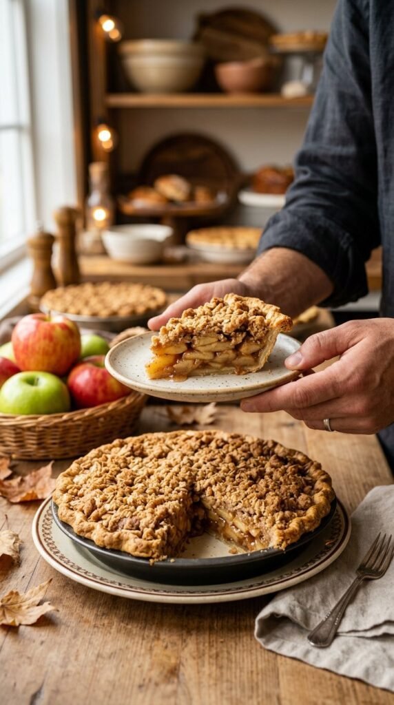 Dutch Apple Pie with Buttery Crumb Topping