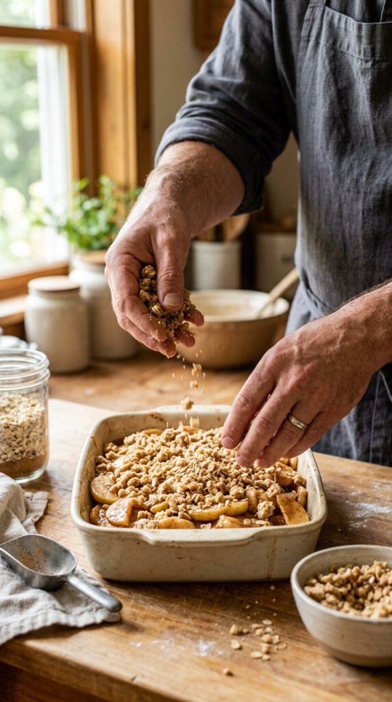 Apple Crisp Shortbread Bars