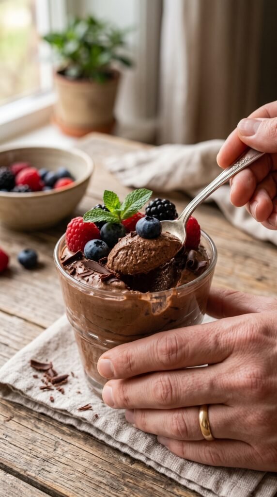Cottage Cheese Chocolate Mousse