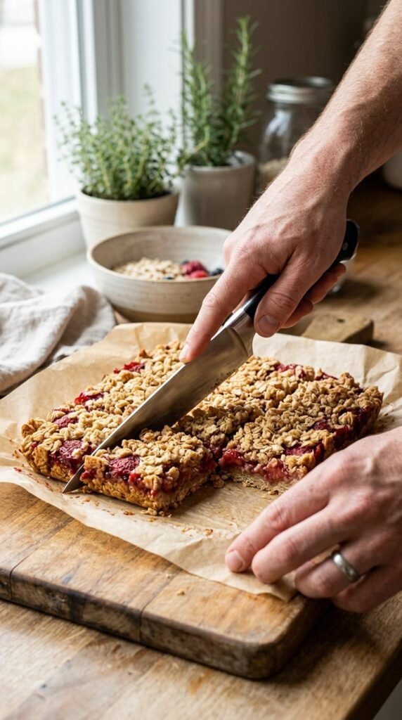 Strawberry Oat Bars