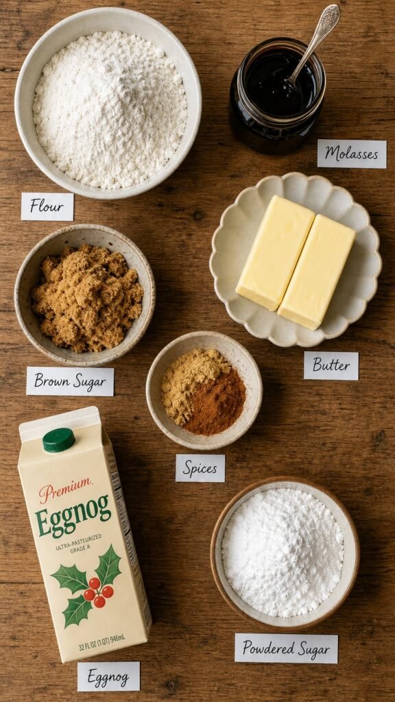 Eggnog Gingerbread Thumbprint Cookies