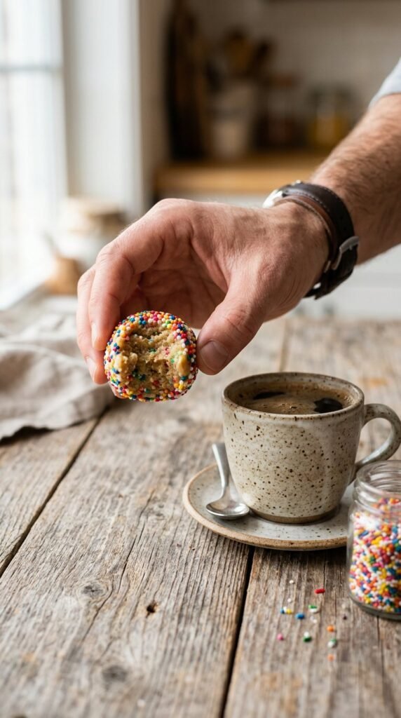 Birthday Cake Batter Protein Balls