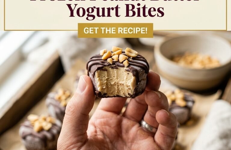 Frozen Peanut Butter Yogurt Bites