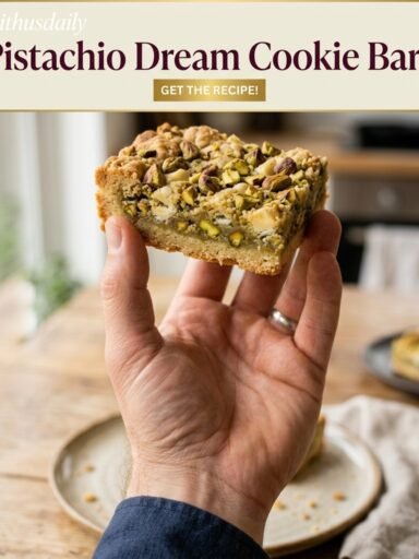 Pistachio Dream Cookie Bars