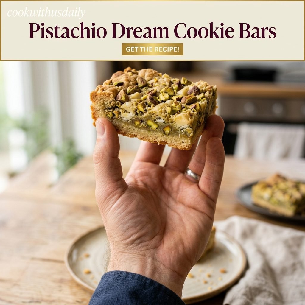 Pistachio Dream Cookie Bars