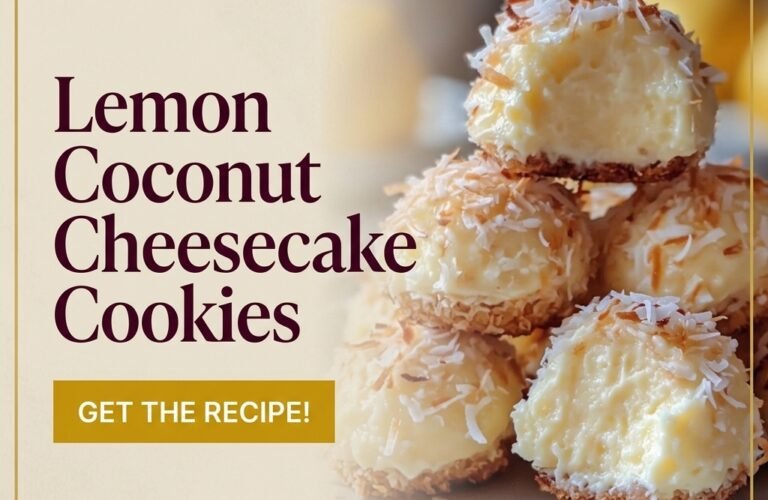 Lemon Coconut Cheesecake Cookies