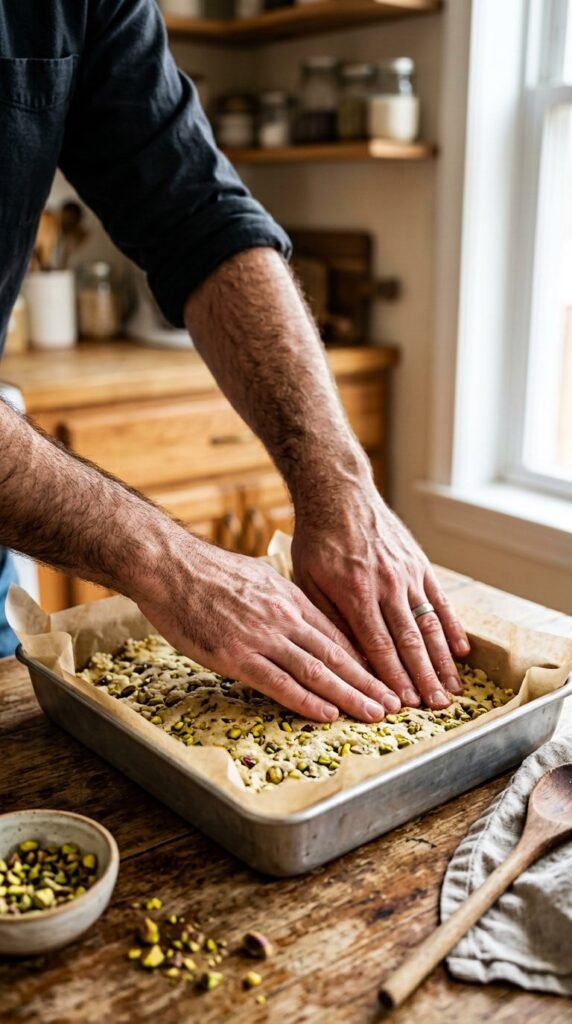 Pistachio Dream Cookie Bars