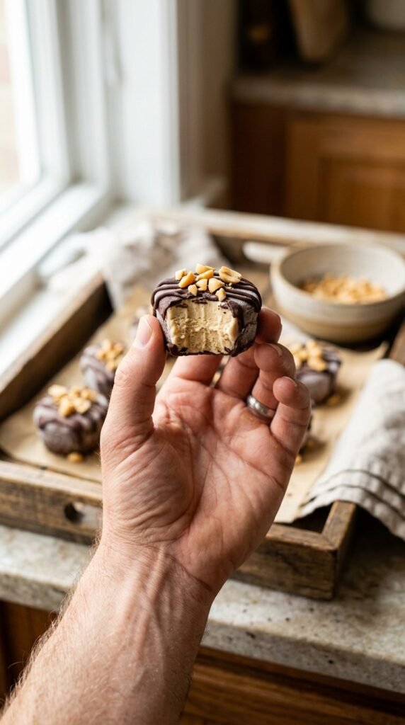 Frozen Peanut Butter Yogurt Bites