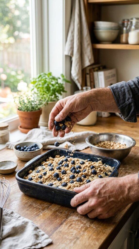 Blueberry Cheesecake Crumb Cake