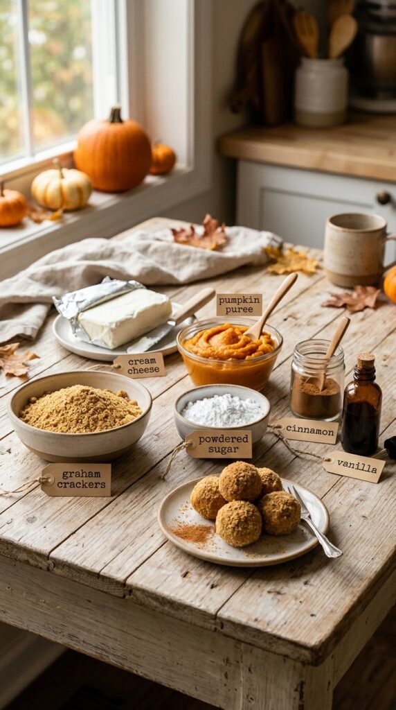 No Bake Pumpkin Cheesecake Balls