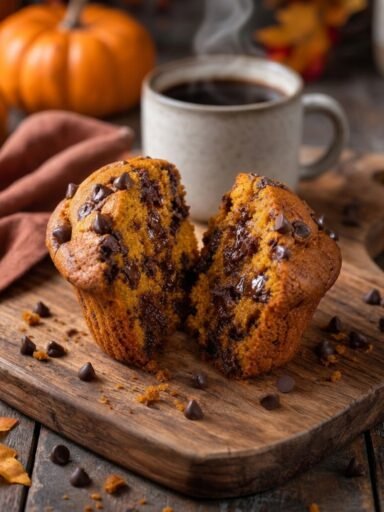 Chocolate Chip Pumpkin Muffins