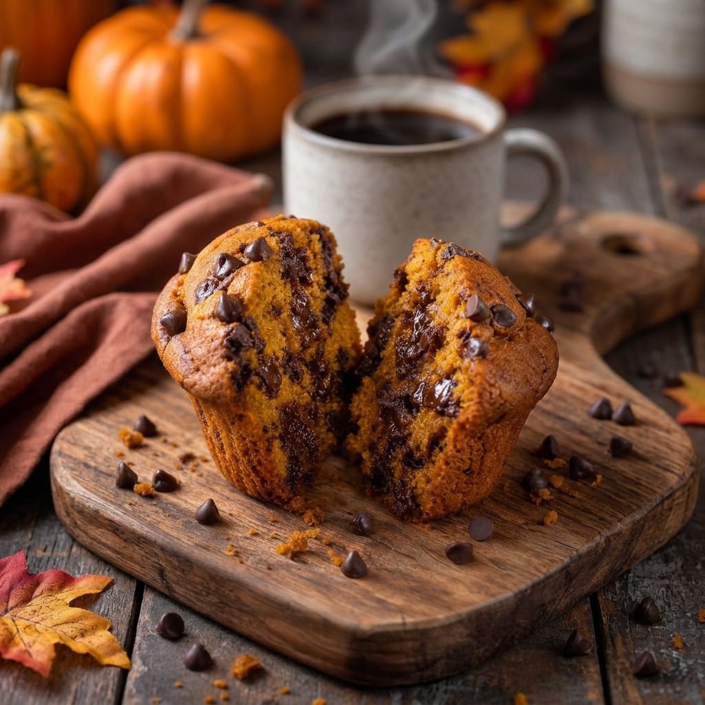 Chocolate Chip Pumpkin Muffins
