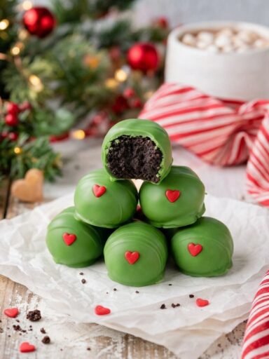 Grinch Oreo Truffles Recipe