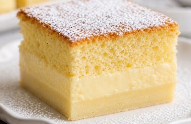 Vanilla Magic Custard Cake