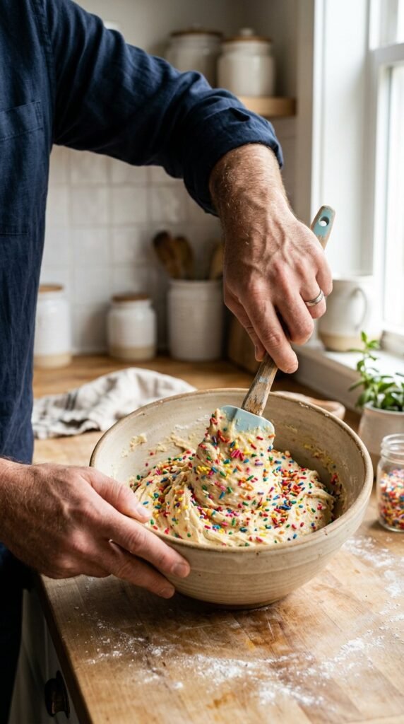 Birthday Cake Batter Protein Balls